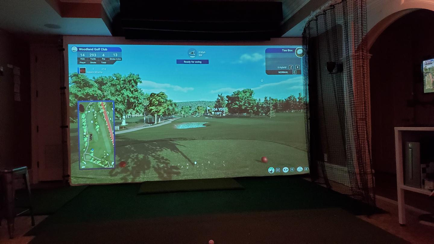 Clips that worked PERFECTLY for hanging my HQ screen. - Golf