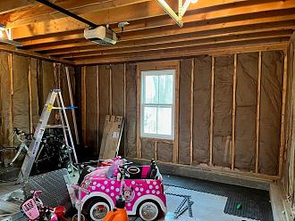 Starting Point: unfinished detached garage, 17'x15' and 8' ceiling