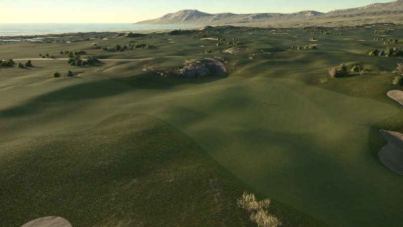 Unique Pacific Dunes Golf Course Practice
