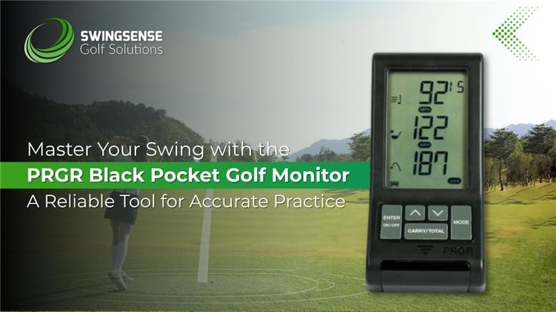 PRGR Black Pocket Golf Monitor