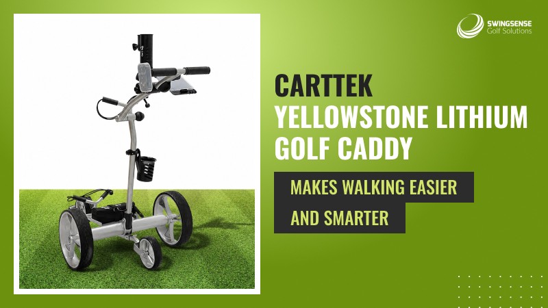 CartTek Yellowstone Lithium Golf Caddy