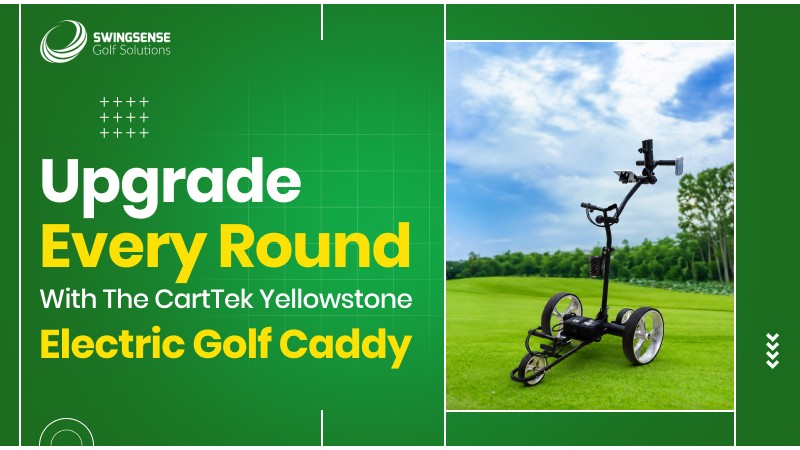 The CartTek Yellowstone Electric Golf Caddy