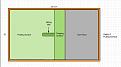 Option 1: with putting surface surrounding hitting mat