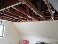 Removing the plaster ceiling