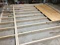 Platform before plywood
