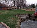 The site for the golf simulator building