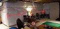 THIS IS THE DEPTH OF THE ROOM TO GIVE YOU AN IDEA OF HOW FAR BACK THE HITTING MAT CAN BE PLACED