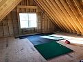 Old Mat and 10x10 backup net put up temporarily for perspective