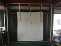 Frame with memory foam mattress.