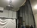 Installed side curtains on the shank side using Harbor freight Mesh tarp and hospital curtain track