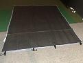 2 layers of 80x72 moving blankets held with tarp clips and bungees ready to mount.