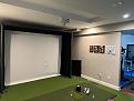 You can see the tray ceiling and the 2nd set of electric and hdmi at 12 feet back