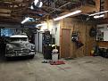 Before anything. The wall next to the Chevy will be removed