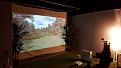 Impact Screen is a 12' x 9' HD canvas drop cloth from Home Depot.